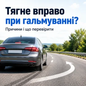 Чому машину тягне вправо при гальмуванні - причини, ризики і що перевірити