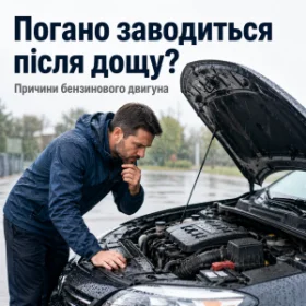 Чому бензиновий двигун погано заводиться після дощу - причини і що перевірити