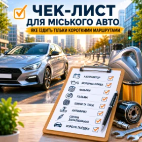 Чек-лист для міського авто на коротких маршрутах - що перевіряти