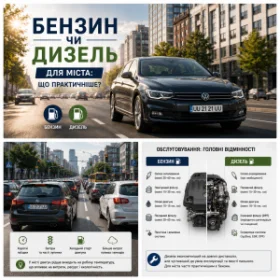 Бензин чи дизель для міста - що практичніше для коротких поїздок