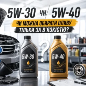 5W-30 чи 5W-40 - чи можна обирати оливу тільки за в'язкістю