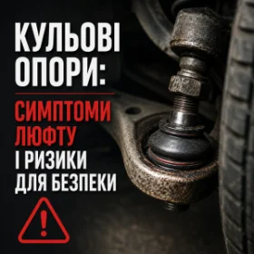 Кульові опори: симптоми люфту і ризики для безпеки