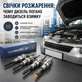Свічки розжарення: чому дизель погано заводиться взимку