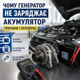Чому генератор не заряджає акумулятор - причини і перевірка