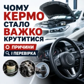 Чому кермо стало важко крутитися - причини і перевірка