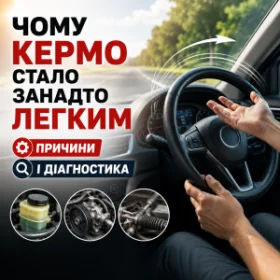 Чому кермо стало занадто легким - причини і діагностика