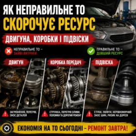 Як неправильне ТО скорочує ресурс двигуна, коробки і підвіски