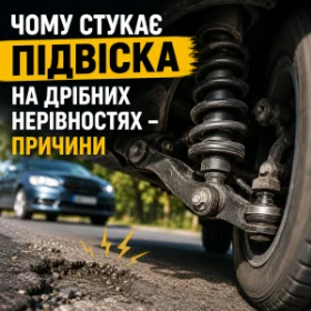 Чому стукає підвіска на дрібних нерівностях - причини