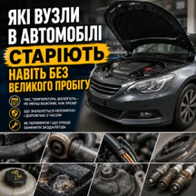 Які вузли в автомобілі старіють навіть без великого пробігу