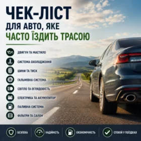 Чек-лист для авто, яке часто їздить трасою