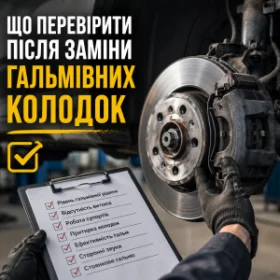 Що перевірити після заміни гальмівних колодок
