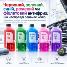 Червоний, зелений, синій, рожевий чи фіолетовий антифриз: що насправді означає колір