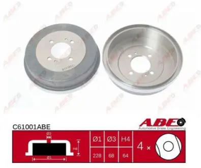 Тормозной барабан ABE C61001ABE
