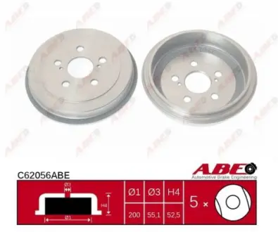 Тормозной барабан ABE C62056ABE
