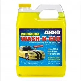 Автошампунь з воском Карнаубы Wash-n-Glo, 946ml ABRO CW928