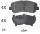 Комплект тормозных колодок, дисковый тормоз ABS 35058 (фото 1)
