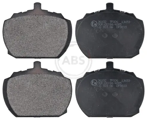 Комплект тормозных колодок, дисковый тормоз ABS 36102 (фото 1)