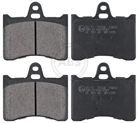 Комплект тормозных колодок, дисковый тормоз ABS 36110 (фото 1)