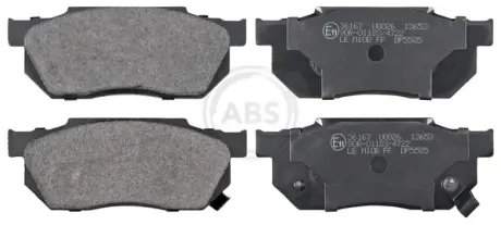 Комплект тормозных колодок, дисковый тормоз ABS 36167