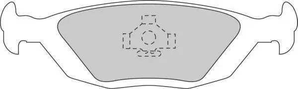 Комплект тормозных колодок, дисковый тормоз ABS 364891OE (фото 1)