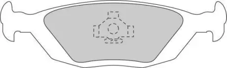 Комплект тормозных колодок, дисковый тормоз ABS 364891OE