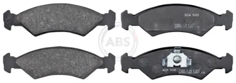 Гальмівні колодки пер. Fiesta (83-89) ABS 36534