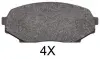 Комплект тормозных колодок, дисковый тормоз ABS 36725OE (фото 1)