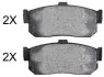 Комплект тормозных колодок, дисковый тормоз ABS 36742OE (фото 1)