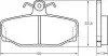 Комплект тормозных колодок, дисковый тормоз ABS 36744OE (фото 1)