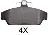 Комплект тормозных колодок, дисковый тормоз ABS 36748OE (фото 1)