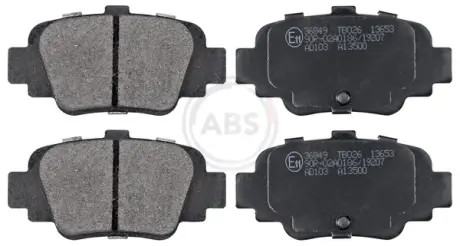 Комплект тормозных колодок, дисковый тормоз ABS 36849