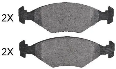 комплект тормозных колодок, дисковый тормоз ABS 36855OE - фото 1