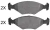 комплект тормозных колодок, дисковый тормоз ABS 36855OE - фото 1