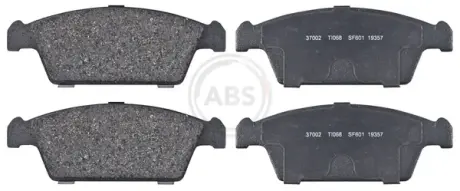 Комплект тормозных колодок, дисковый тормоз ABS 37002