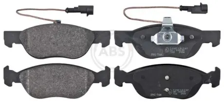 Комплект тормозных колодок, дисковый тормоз ABS 37012