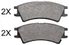Комплект тормозных колодок, дисковый тормоз ABS 37126OE (фото 1)
