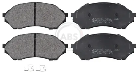 Комплект тормозных колодок, дисковый тормоз ABS 37186