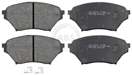Комплект тормозных колодок, дисковый тормоз ABS 37191