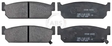 Комплект тормозных колодок, дисковый тормоз ABS 37208