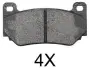 Комплект тормозных колодок, дисковый тормоз ABS 37373OE (фото 1)