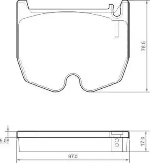 Комплект тормозных колодок, дисковый тормоз ABS 37455OE