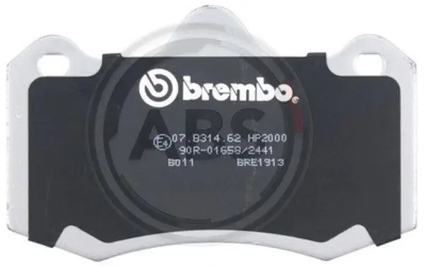 Комплект тормозных колодок, дисковый тормоз ABS 37471S (фото 1)
