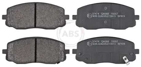 Колодки дискового тормоза ABS 37474