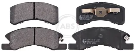 Комплект тормозных колодок, дисковый тормоз ABS 37490