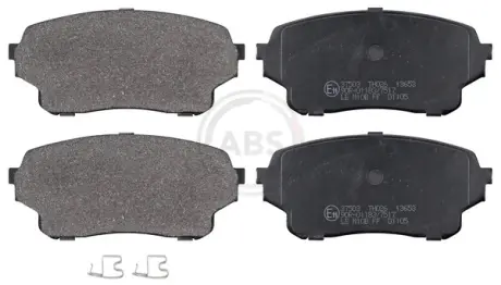 Комплект тормозних колодок, дисковий тормоз ABS 37503