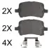 Комплект тормозных колодок, дисковый тормоз ABS 37581OE (фото 1)