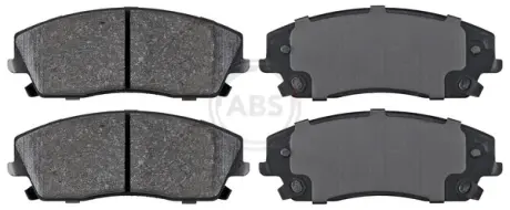 Комплект тормозных колодок, дисковый тормоз ABS 37609