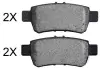 Комплект тормозных колодок, дисковый тормоз ABS 37628OE (фото 1)