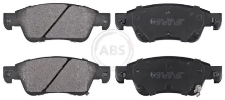 Комплект гальмівних накладок, дискове гальмо ABS 37636