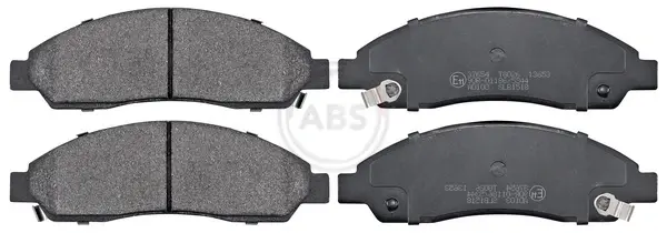Комплект тормозных колодок, дисковый тормоз ABS 37654 (фото 1)